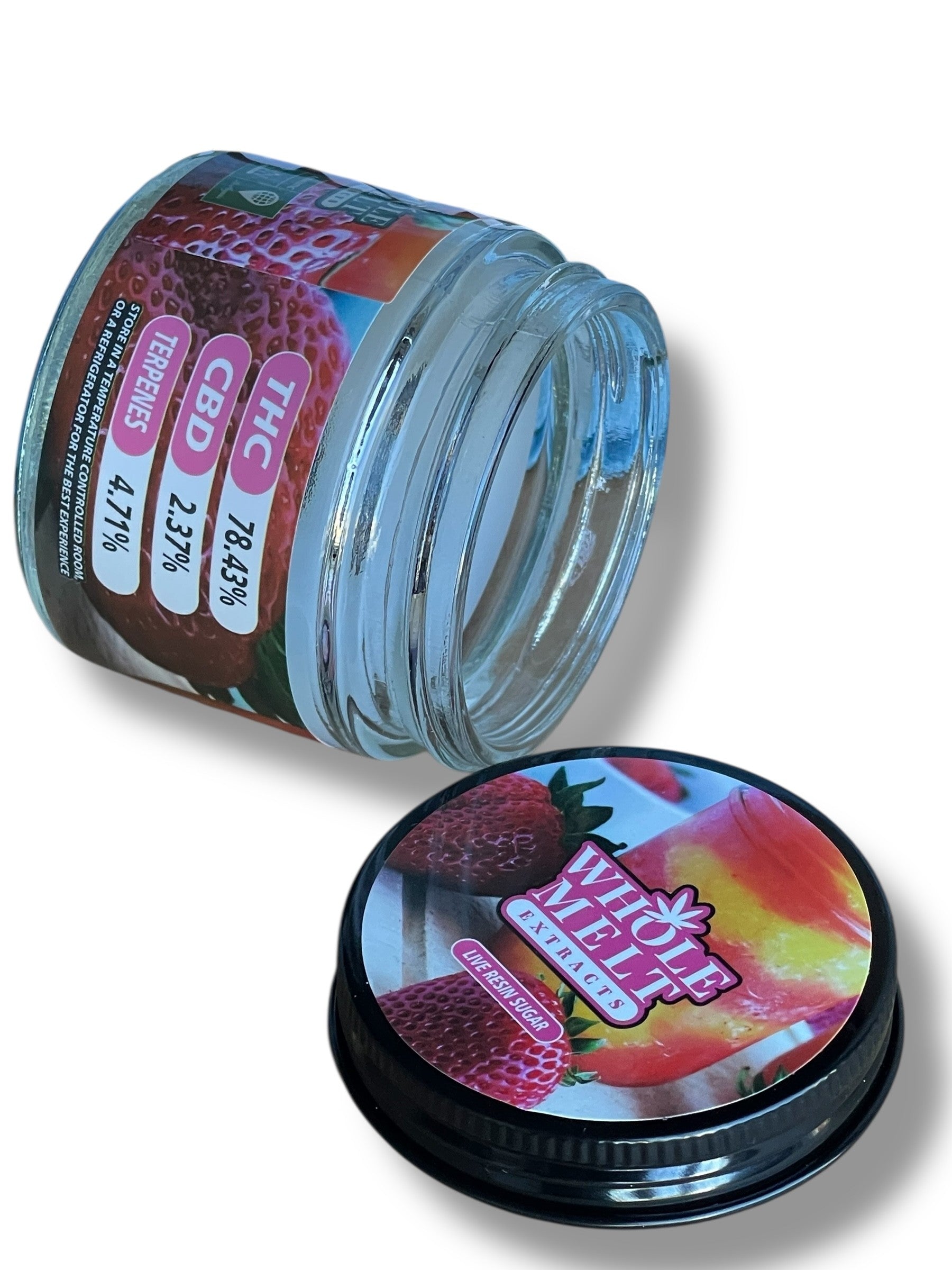 Whole Melt Slurpee Edition 1oz Glass Jars - Varity Pack 16 Strains in box Empty Jars
