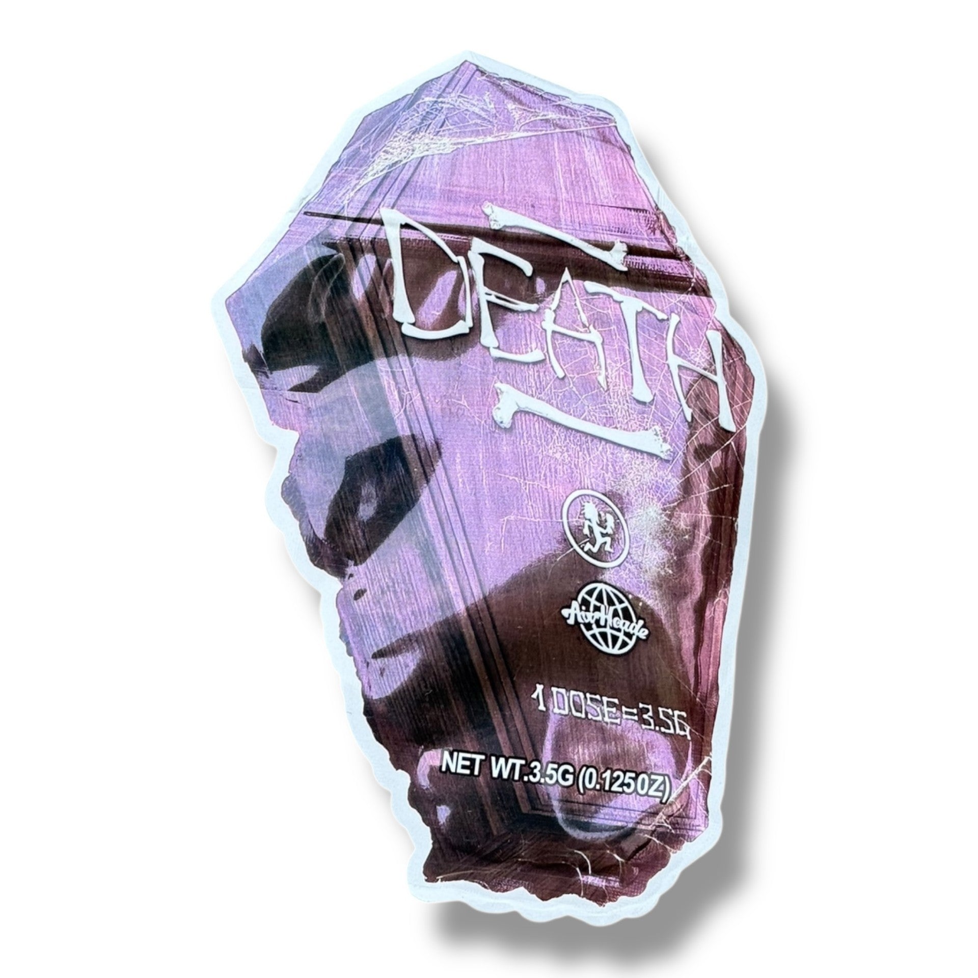 Death 3.5g Mylar Bags & Boxes with Window
