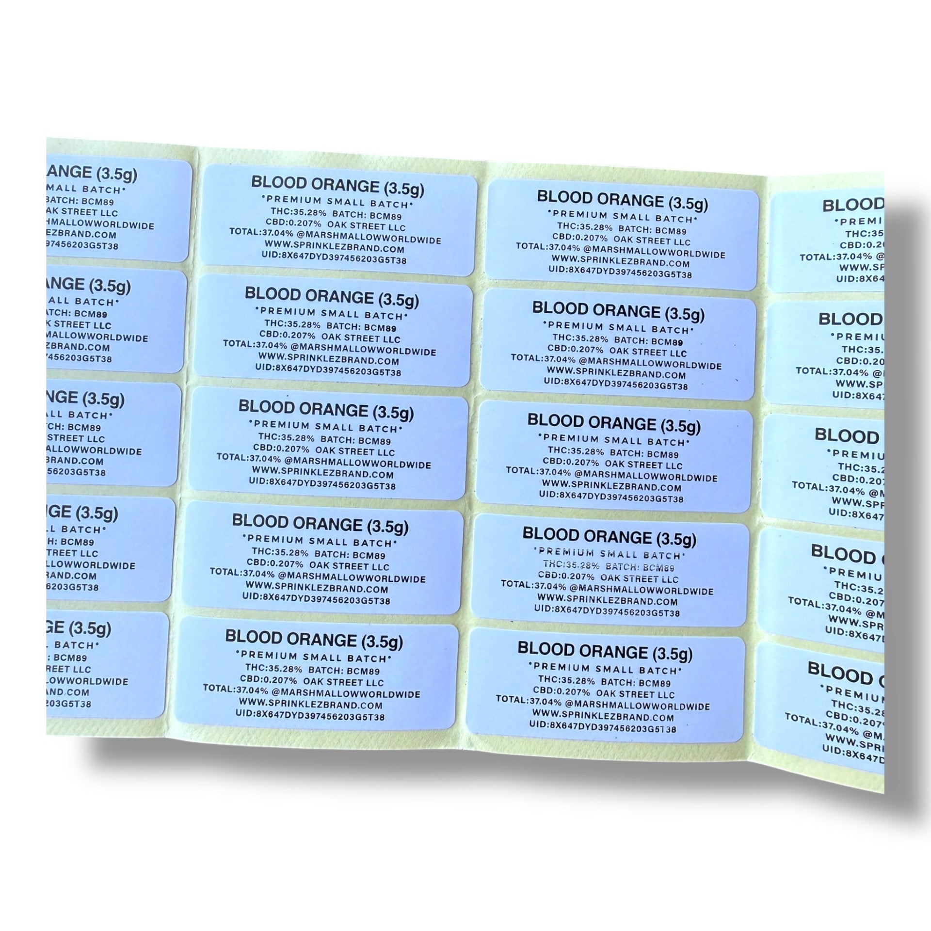 Sprinklez Misty Magic Milkshake 3.5G Mylar Bags -With stickers and label