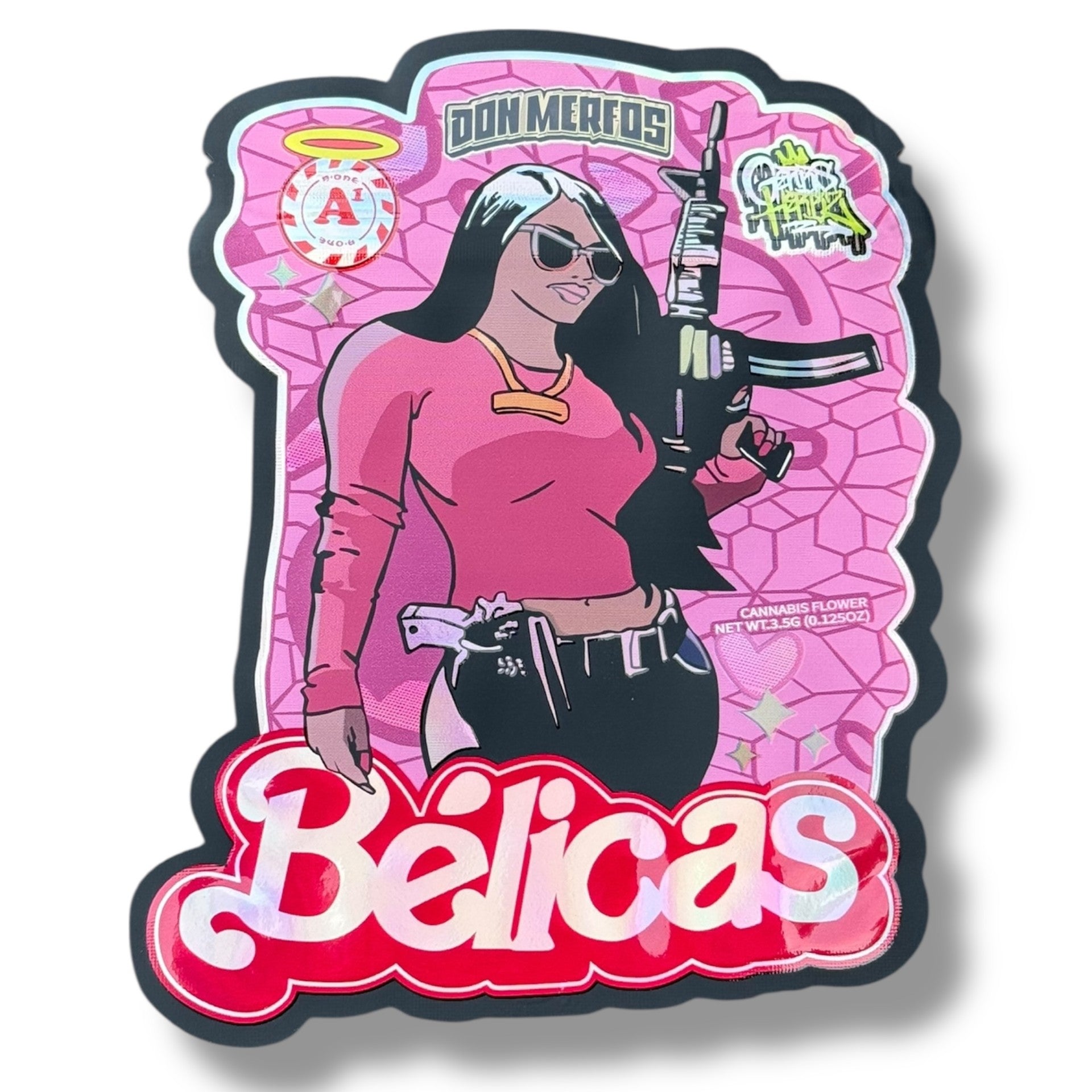 Don Merfos Belicas Mylar Bag 3.5g shape bags
