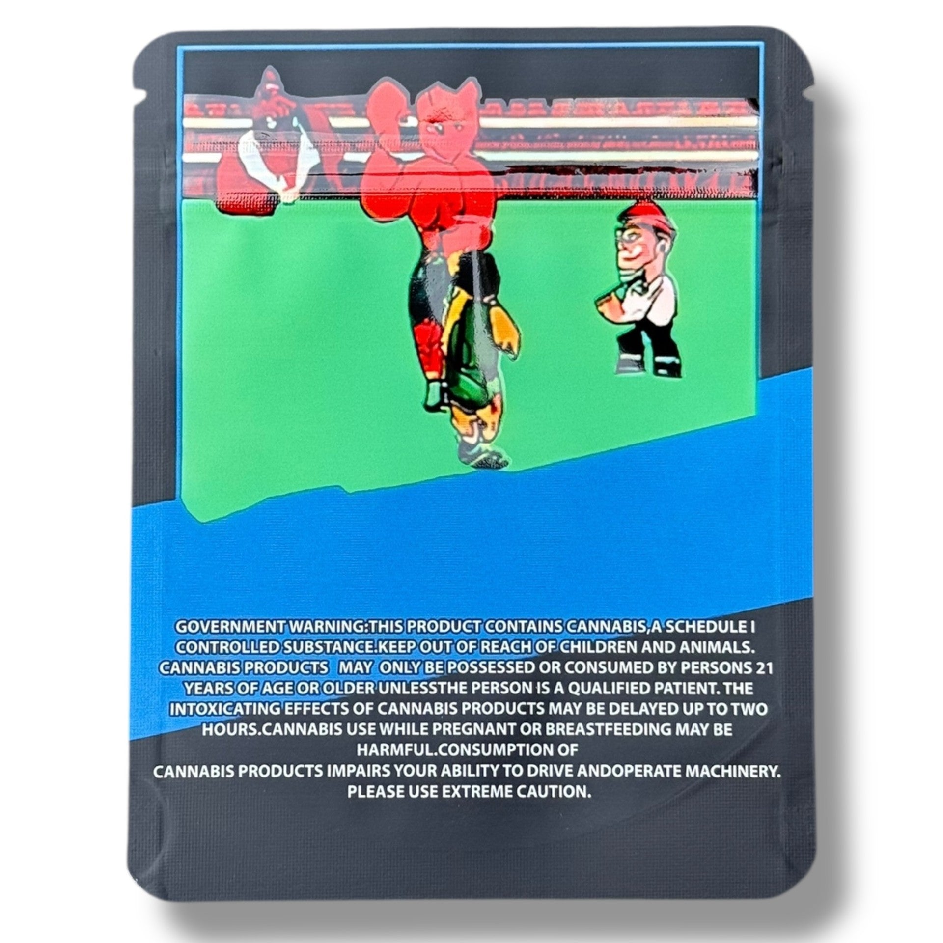 Mike Tyson Punch Out ZA PACK 3.5g Mylar Bag- Packaging Only