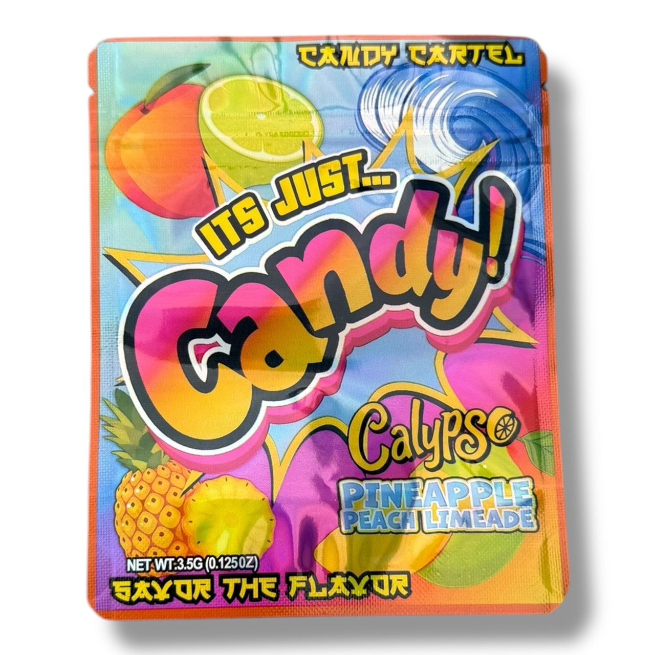 Candy Calypso Pineapple Peach limeade Mylar Bags with Boxes 3.5g Box Packaging Candy Cartel