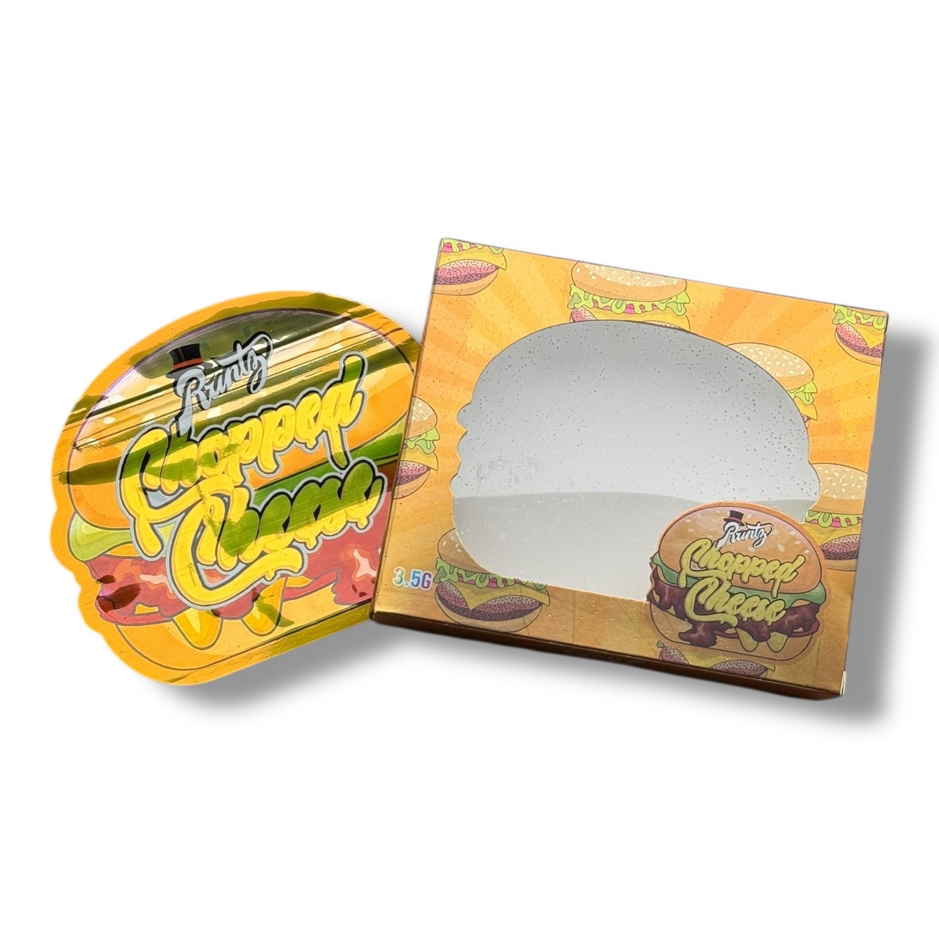 Chopped Cheese 3.5g Mylar Bags & Boxes with Window