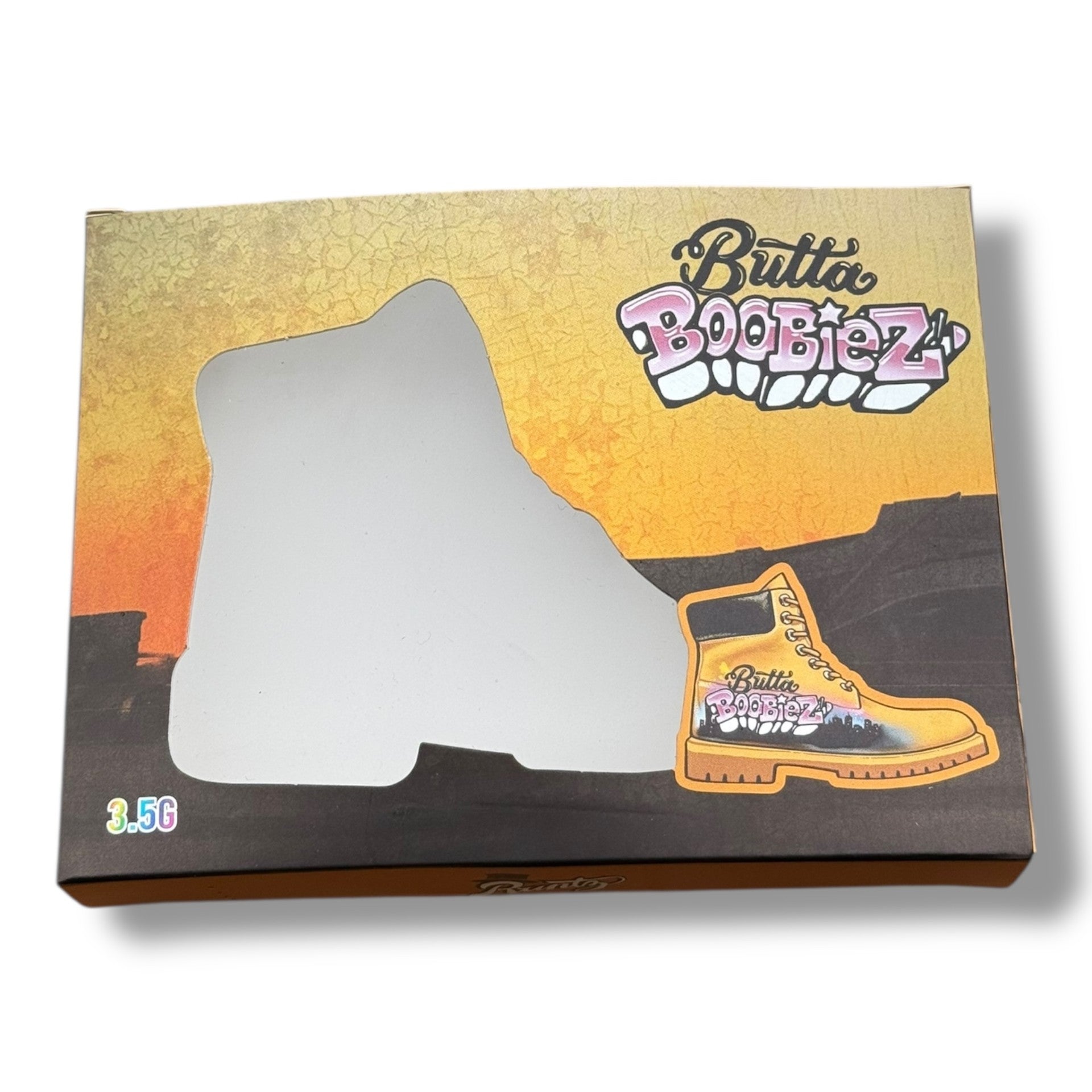 Butta Boobiez 3.5g Mylar Bags & Boxes with Window