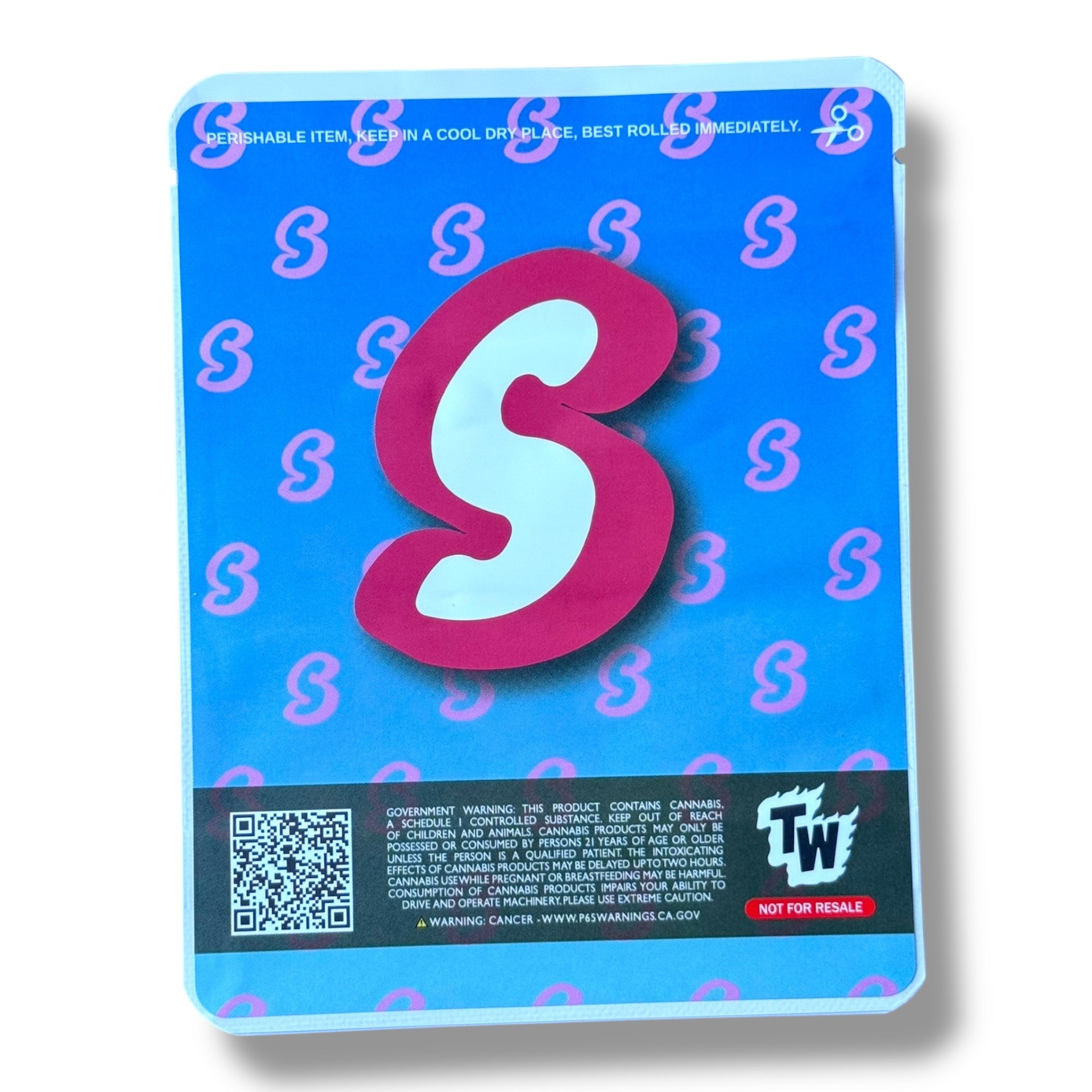 Sprinklez Sour Cherry Cobbler 3.5G Mylar Bags -With stickers and label