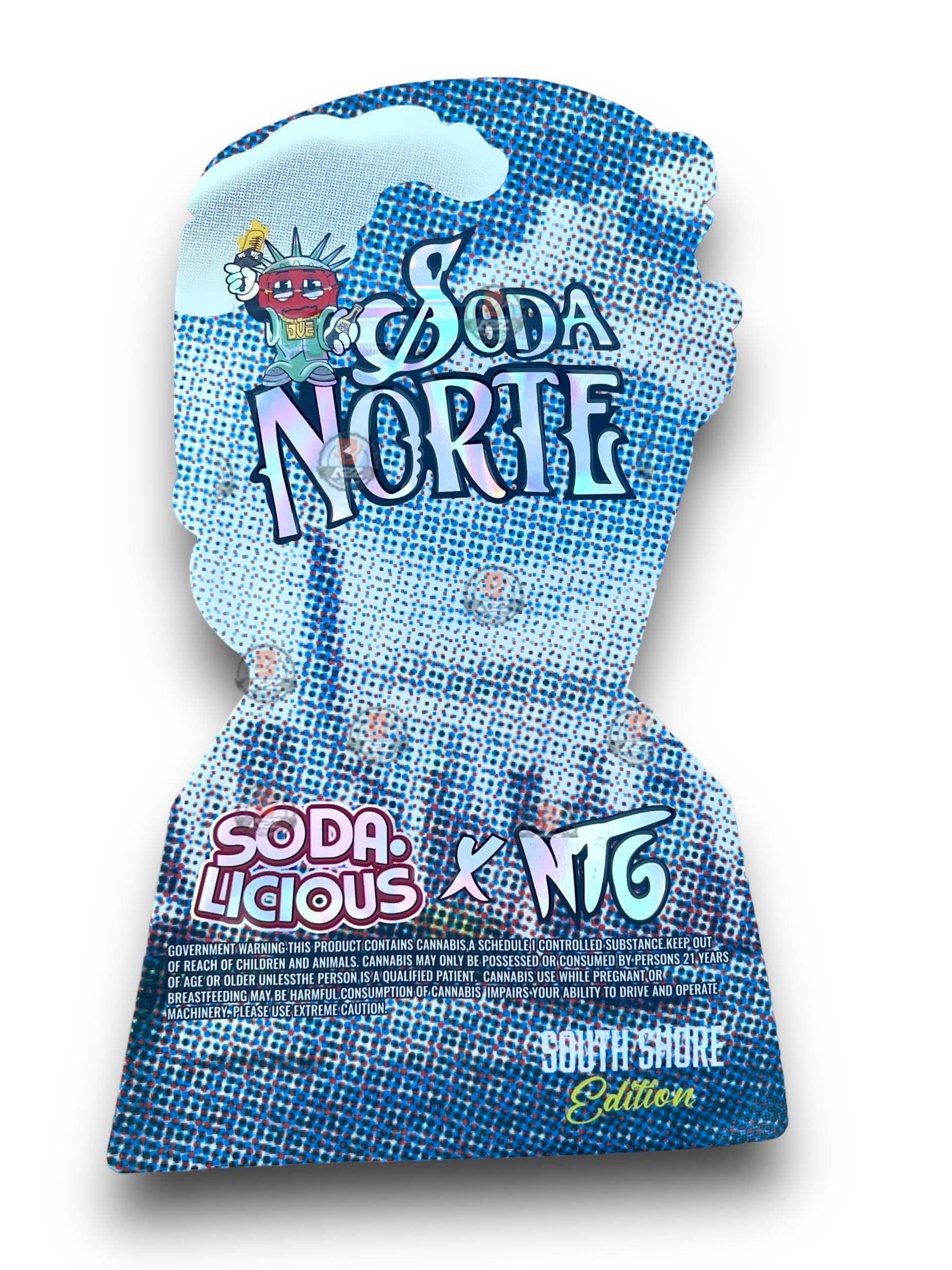 Soda Licious Soda Norte 3.5G Mylar Bags South Shore Edition