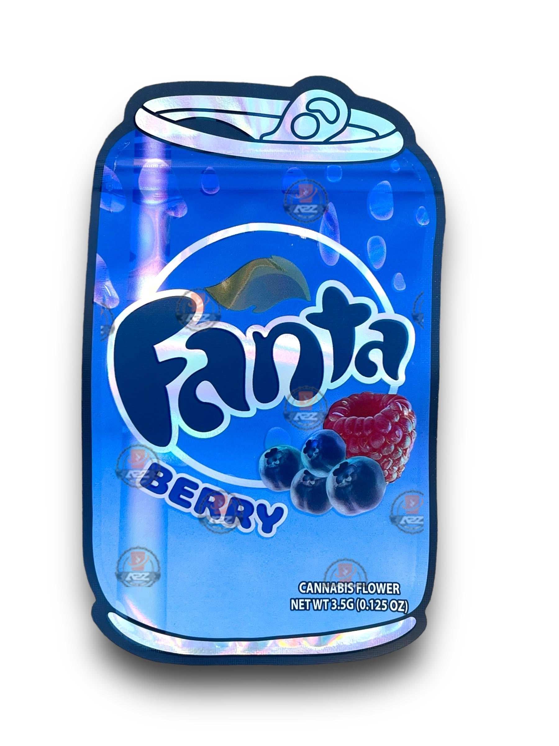 Fanta Berry 3.5G Mylar Bags Holographic