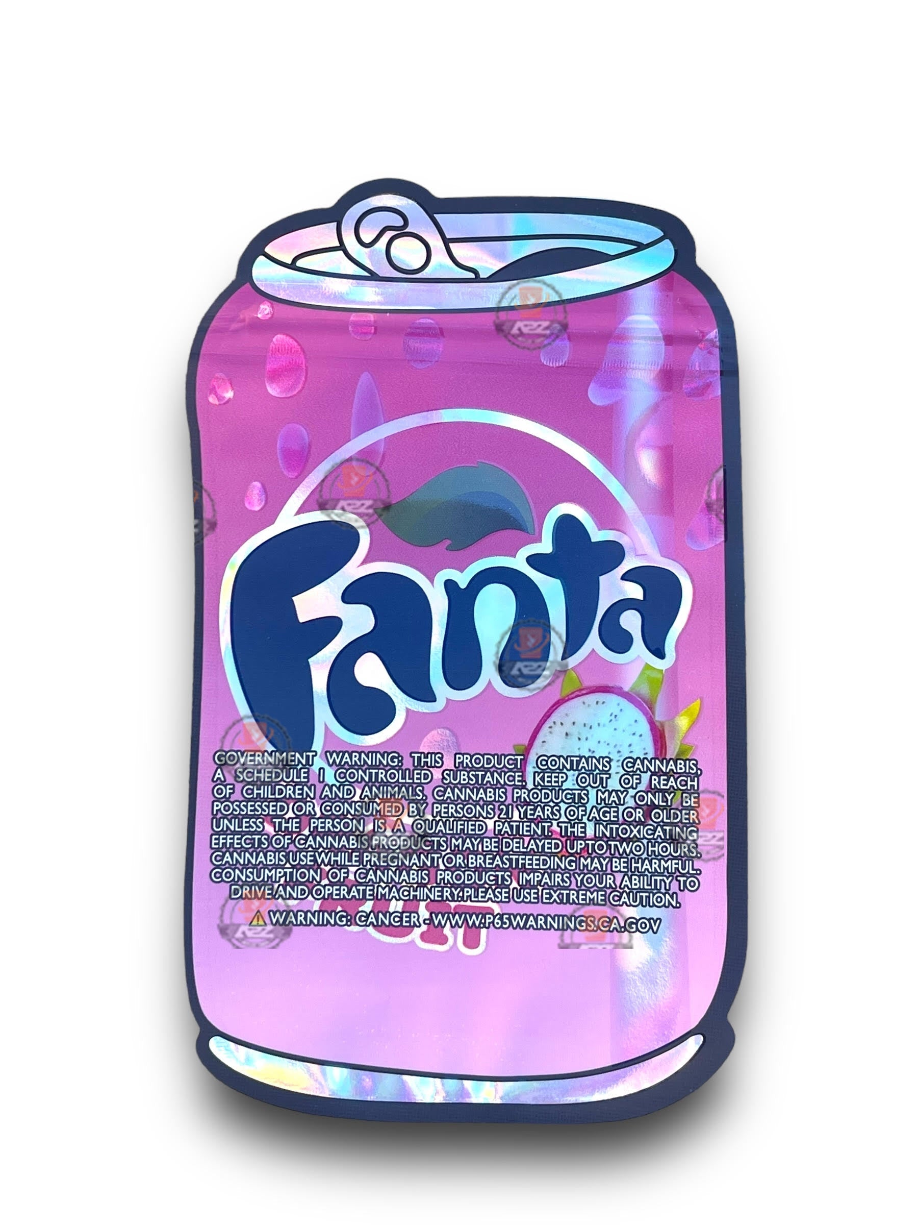 Fanta Dragon Fruit 3.5G Mylar Bags Holographic