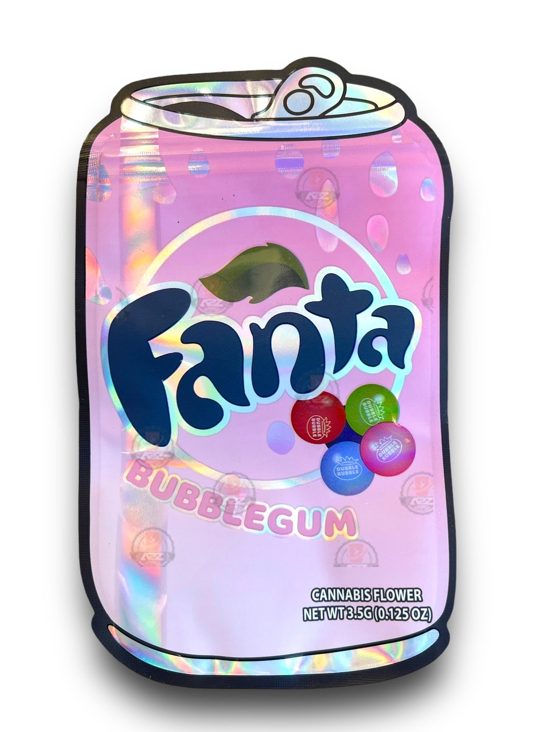 Fanta Bubblegum 3.5G Mylar Bags Holographic