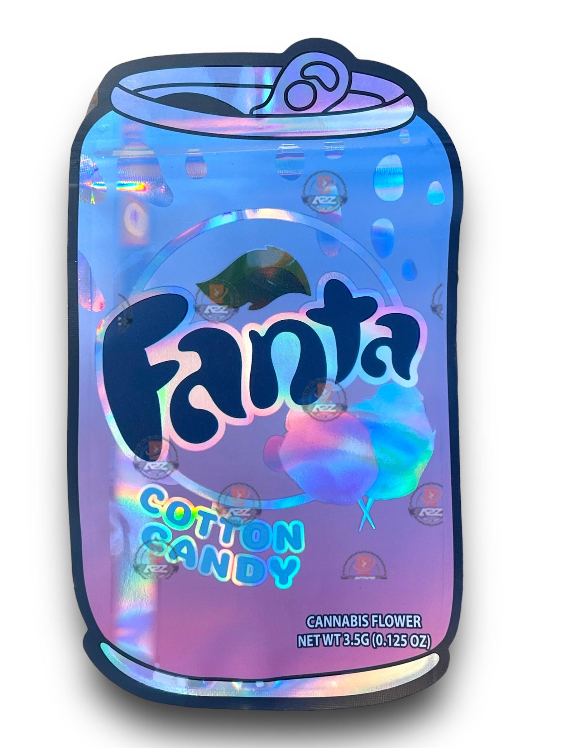 Fanta Cotton Candy 3.5G Mylar Bags Holographic