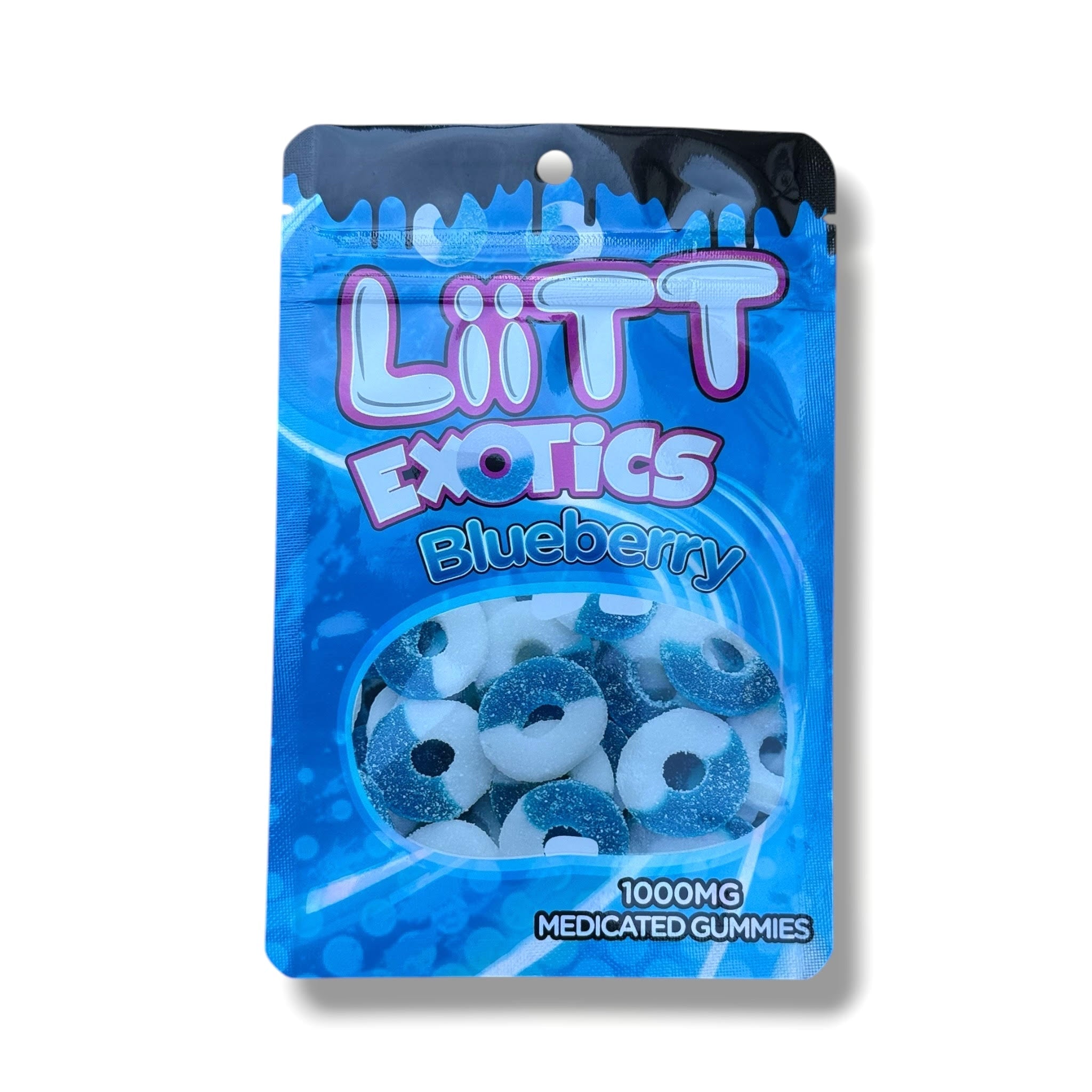 Liitt Exotics Blueberry 3.5g Mylar Bag 1000MG (Packaging Only)