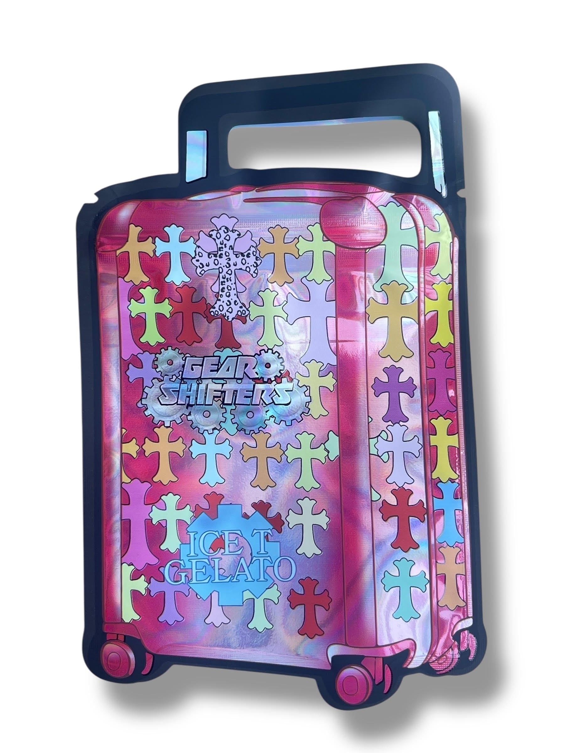 Ninja Turtles Pizza Box Mylar Bags with Boxes 3.5g Box Packaging