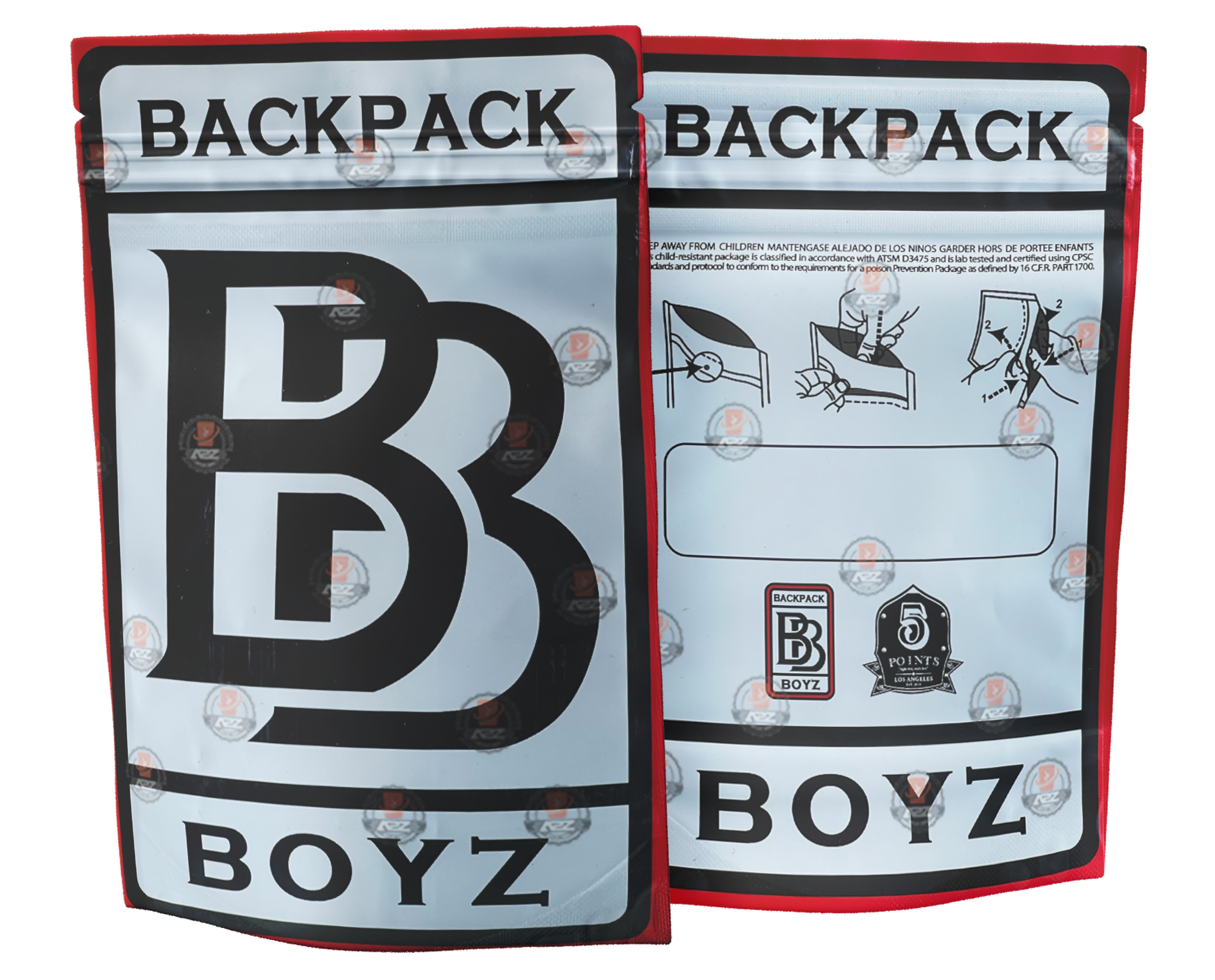 Backpack Boyz Bag Size 3.5g WITH TAMPER STICKER