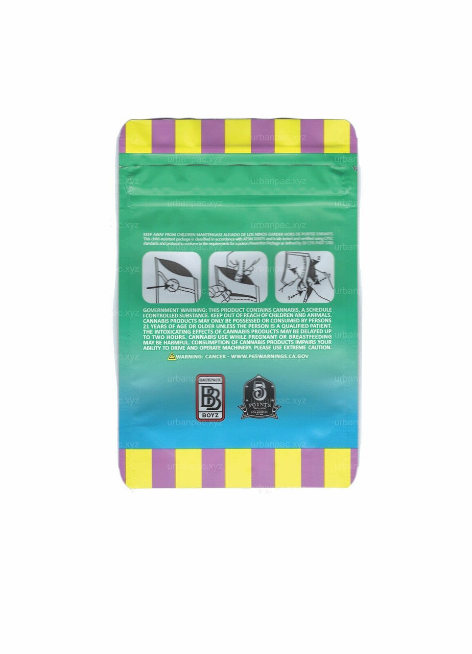 Backpack Boyz Italian Ice Mylar Bags 3.5g SMELL PROOF RESEALABLE ITALIAN ICE BAGS W/ TAMPER STICKER