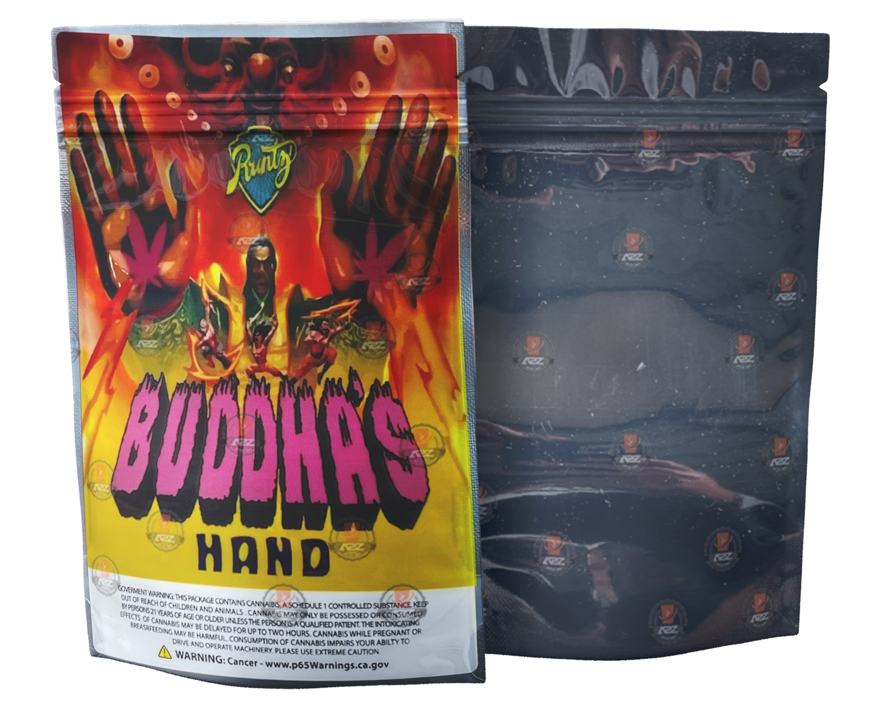 Buddhas Hand 3.5 Grams Smell Proof Mylar Bags