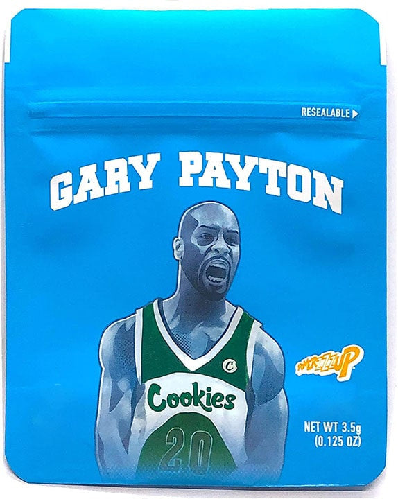 Cookies Gary Payton Mylar Bags 3.5 Grams Seal Proof Resealable Bags w/ Holographic Authenticity Stickers