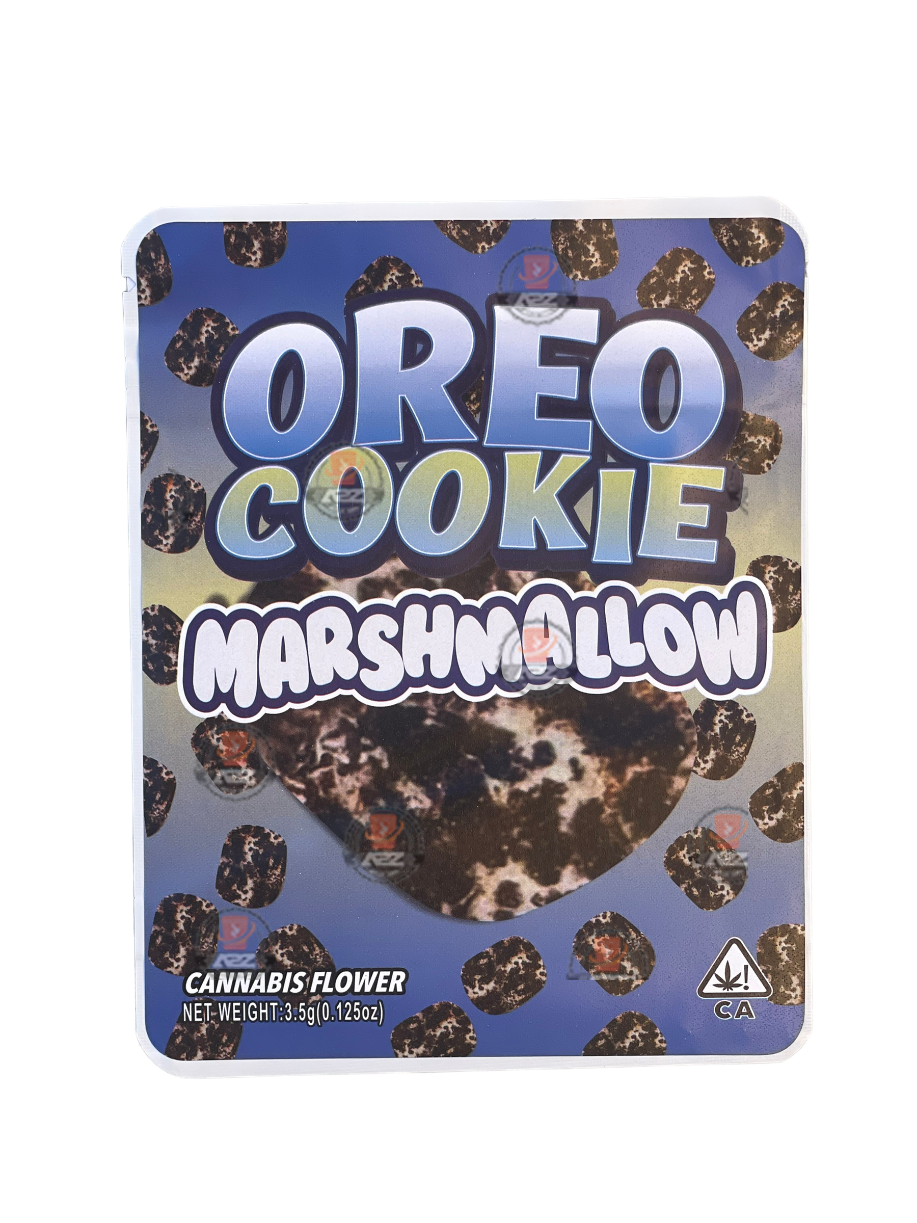Sprinklez Oreo Cookie Marshmallow Mylar Bags 3.5g Sticker base Bag -With stickers and labels Sprinklez