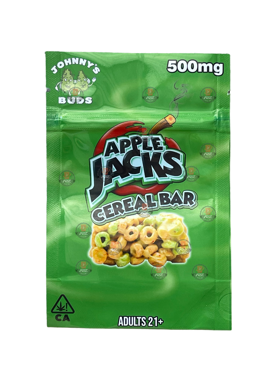 Apple Jacks Cereal Bar 500mg Mylar bags -Empty Packaging Only